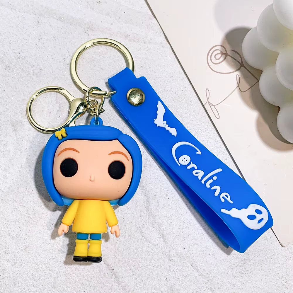 Cartoon Anime Disney Series Mickey Minnie Keychain, High-Quality Cute Keychain, Creative PVC Mickey Minnie Car Pendant Gift
