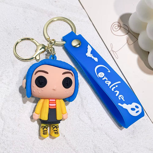 Cartoon Anime Disney Series Mickey Minnie Keychain, High-Quality Cute Keychain, Creative PVC Mickey Minnie Car Pendant Gift